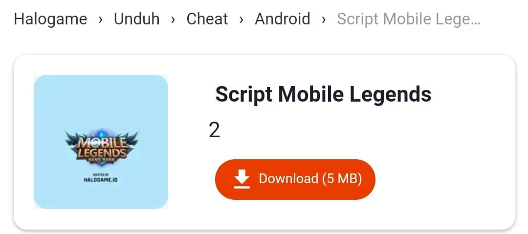 Cheat Mobile Legends Terbaru 2022 Script