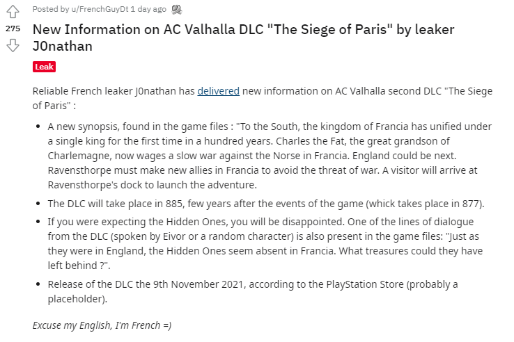 Bocoran Tanggal Rilis Dlc The Siege Of Paris Untuk Assassins Creed Valhalla