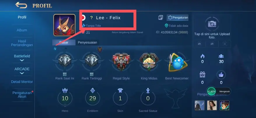 Cara Bikin Nickname Mobile Legends Unik Terbaru 2022 Lobby