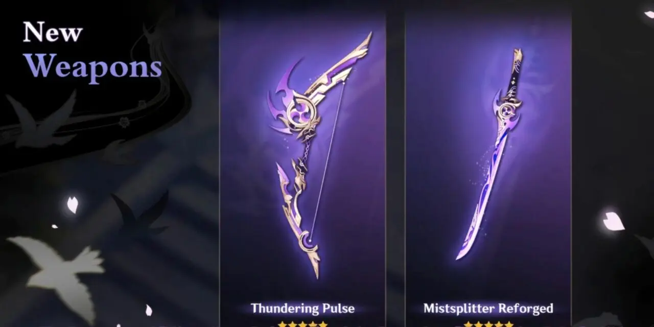 Berikut 7 Senjata Baru Di Genshin Impact 2.0