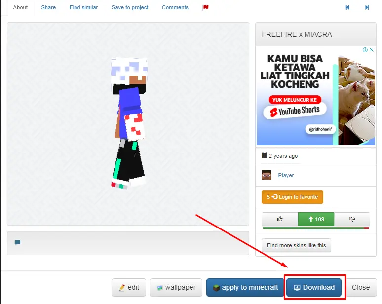 Download Skin Minecraft Free Fire (ff) Terbaru 2023! - Download