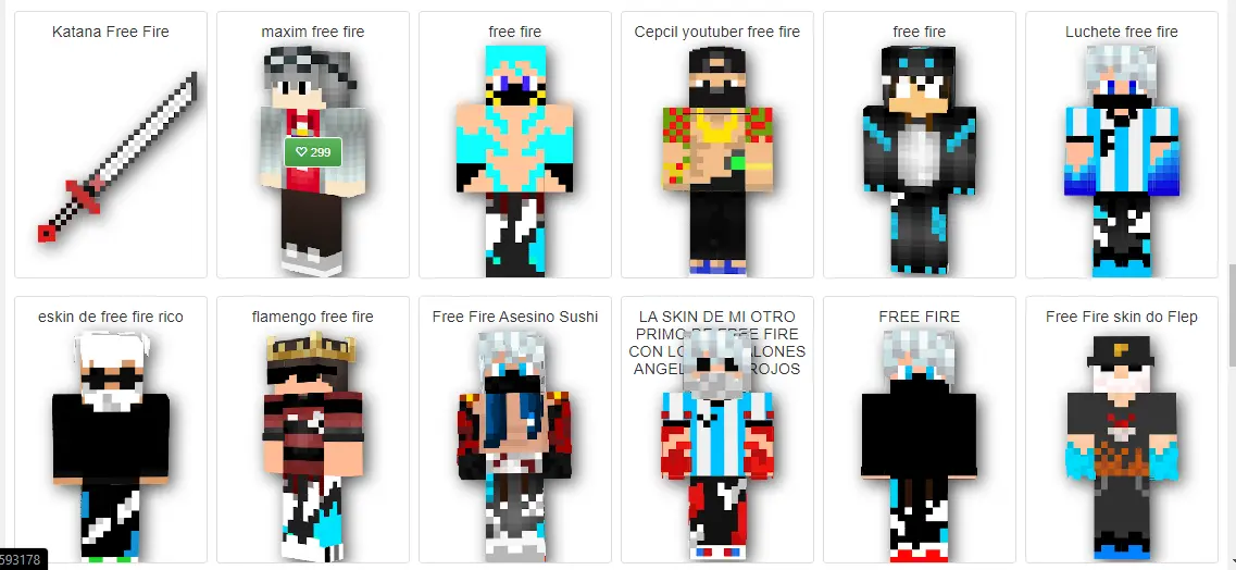 Download Skin Minecraft Free Fire (ff) Terbaru 2023! - Halogame