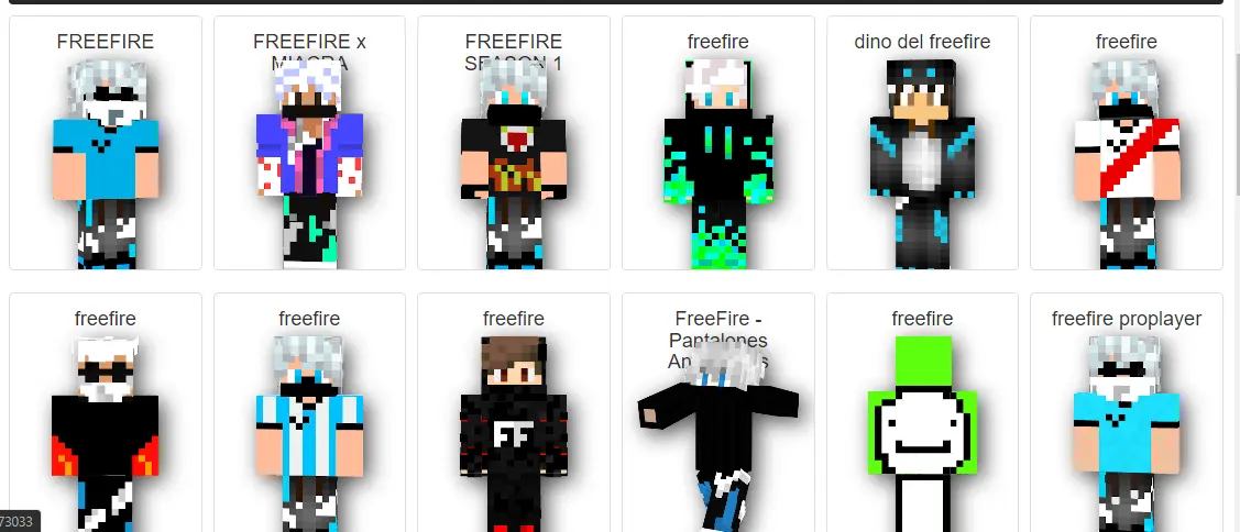 Download Skin Minecraft Free Fire (ff) Terbaru 2023! - Pilih Skin