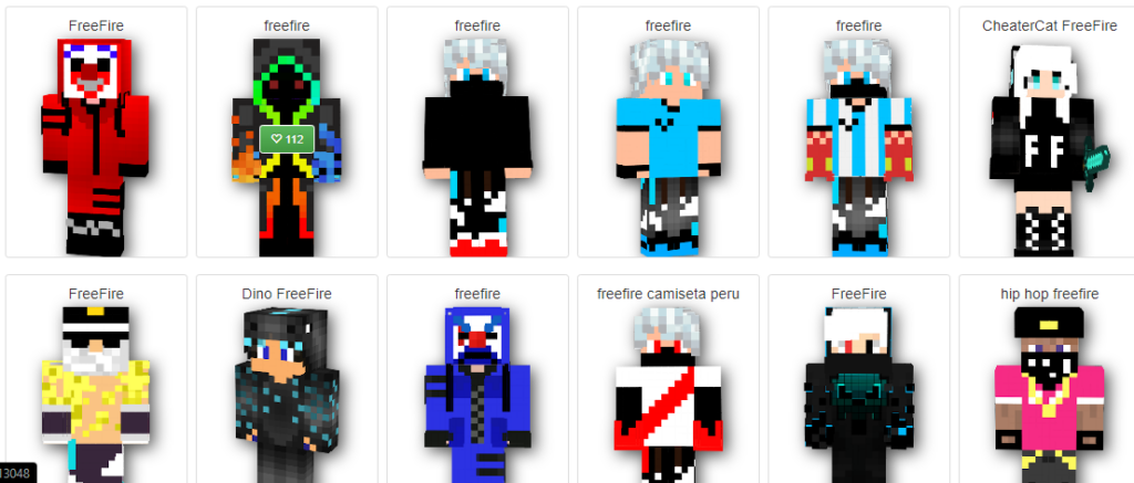 Download Skin Minecraft Free Fire (ff) Terbaru 2023! - Skin
