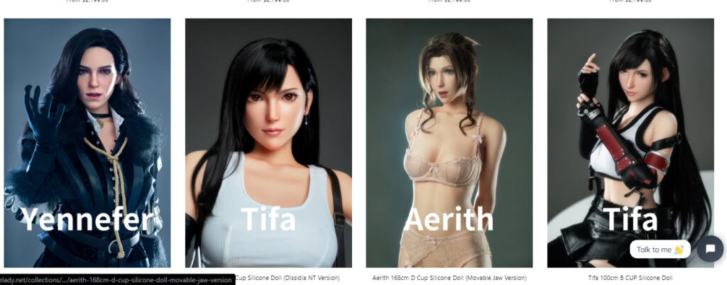 Gamelady, Perusahaan Boneka 'nakal' Khusus Karakter Game Wanita --