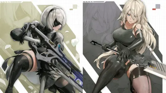 Penampakan Karakter 2b Dan A2 Hasil Kolaborasi Nier Automata Dan Nikke Halogame