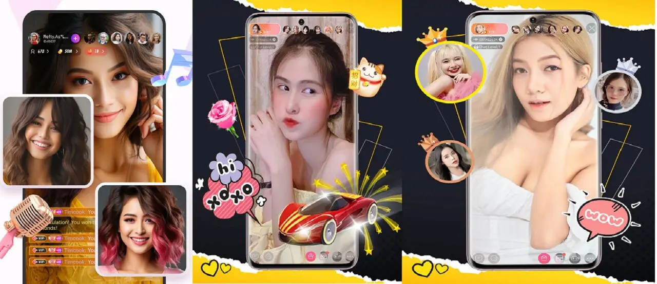 Hotlive Mod Apk V1.1.493 Unlock All Room Gratis Terbaru 