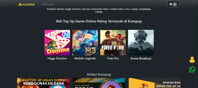 Top Up Higgs Domino Di Kutopup Murah 2024 